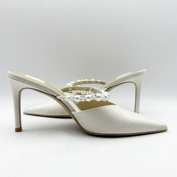 Dolce Vita Womens Kanika High Heel Pump US 7.5 M White Pointed Toe NIB - Picture 4 of 12